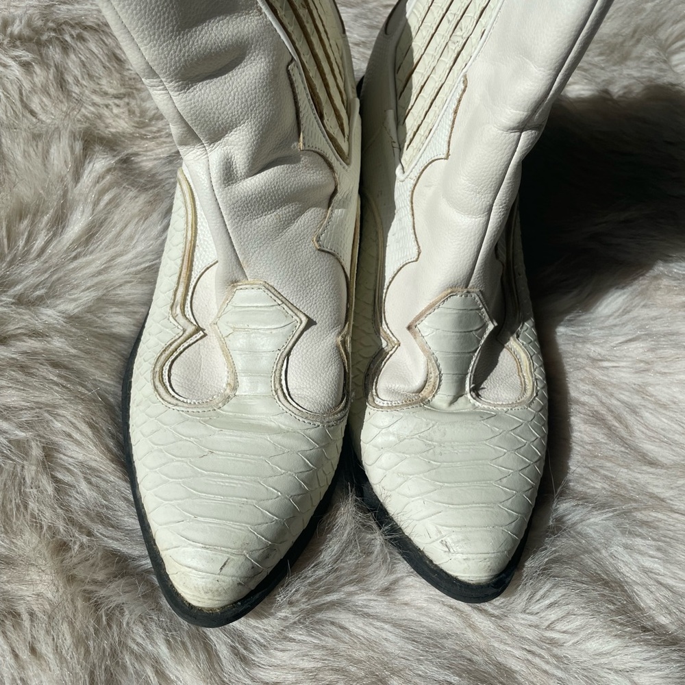 Free People Cream Western Boots - Picture 5 of 7